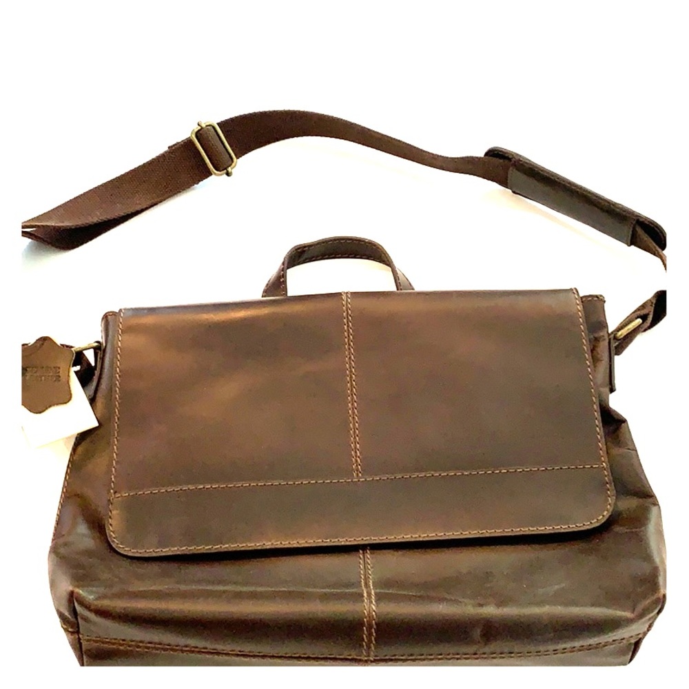 Brown Leather Laptop Bag